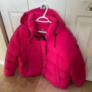 Calvin Klein Fuchsia Puffer Jacket
